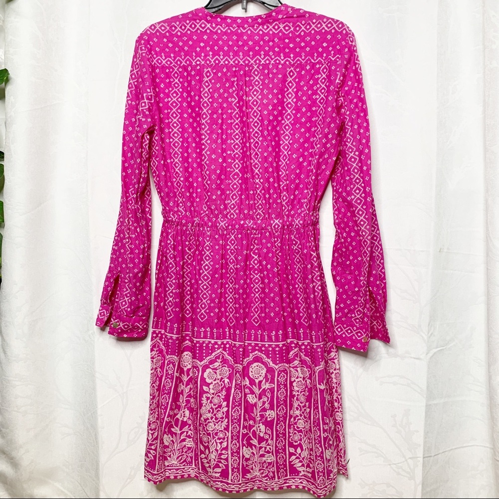 Anthropologie Meadow Rue pink shirt dress - Picture 3 of 5